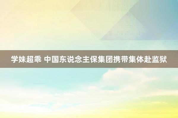 学妹超乖 中国东说念主保集团携带集体赴监狱